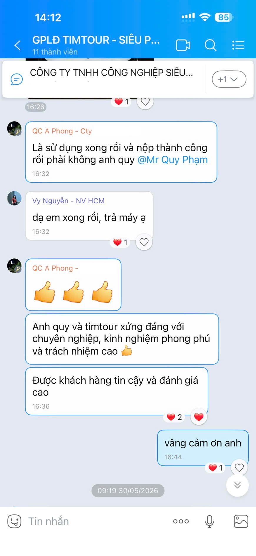 Khách hàng Mr Phong